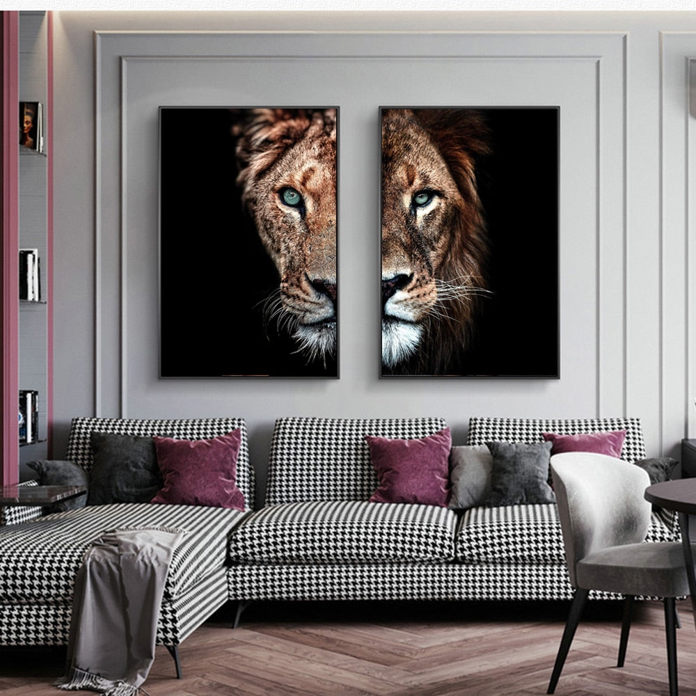 Lion and Lioness – Arte Attic