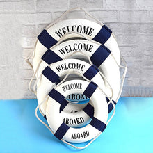 Load image into Gallery viewer, Nautical Lifebuoy Wall Hanging
