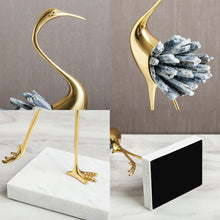 Load image into Gallery viewer, Crystal Crane Sculpture Decor
