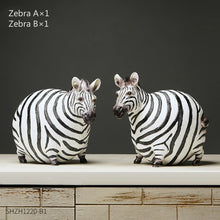 Load image into Gallery viewer, Chubby Zebra Figurine
