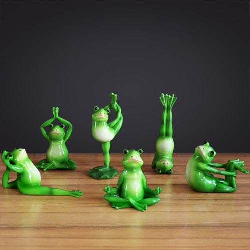 Yoga Frogs Figurines (6pcs)